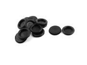 14pcs 32mm Black Rubber Single Side Closed Blind Blanking Hole Cable Grommets