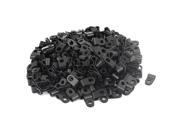 300Pcs Black Plastic R Type Cable Clip Clamp for 4.7mm Dia Wire Hose Tube