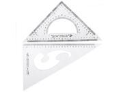 School Stationery 30 60 45 Degree Triangle Rulers Protractor Drawing Tool 2 Pcs