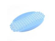 Silicone Heat Resistant Mat Plate Dishes Refrigerator Food Holder Pad Blue