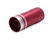 Unique Bargains Universal Red Aluminum Straight Round Tip Car Exhaust Pipe Muffler Silencer