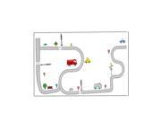 Transport Railway Road Design Wall Decal Sticker Room Decor Wallpaper