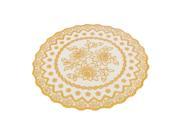 Rubber Round Wave Edge Flower Lace Pattern Table Protector Pot Cup Mat Pad