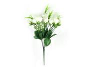 Home Wedding Garden Plastic Artificial Flower Floral Bouquet Decoration White