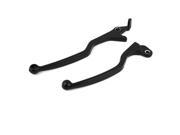 Unique Bargains 2 Pcs Black Brake Clutch Lever for Motorcycle Spare Parts