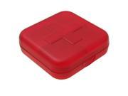 Mini Portable Square Plastic Red Cross Pill Case Rawpk