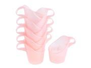 Heat Cold Insulation Disposable Plastic Paper Cups Mug Holder Pink 10pcs