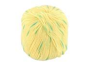 Silk Protein Wool Cashmere Soft Hand Dyed Knitting Woolen Yarn Green Yellow