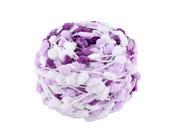 Pearl Grape Shape Cotton Soft Thick Scarf l Yarn Knitting Woolen Purple White