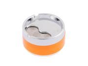 Home Office Metal Rotary Lid Cigarette Ashtray Ash Holder Container Orange