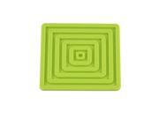 Silicone Square Table Heat Resistant Mat Coffee Cup Coaster Pad Green