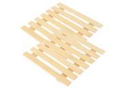 Kitchen Table Cup Dishes Bamboo Insulation Mat Beige 17 x 17cm 2pcs