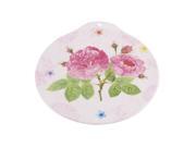 Resin Flower Printed Heat Resistant Table Pad Cup Mat Placemat 18cm Dia
