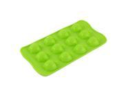 Silicone Apple Shape Cake Jelly Candy Baking Mould Ice Cube Tray Mold Green