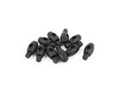 10pcs Plastic Single Hole Design Spring Load Stopper Lanyard Cord Lock Fastener