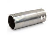 Unique Bargains Silver Tone 2.4 Inlet Dia 15cm Long Outlet Exhaust Muffler Tail Pipe Tip
