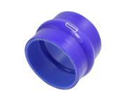Unique Bargains 89mm Blue 3 Ply Turbo Intake Intercooler Silicone Hump Coupler Hose
