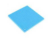 Silicone Square Shaped Antislip Heat Resistant Pad Mat Light Blue