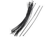 Unique Bargains 30 Pcs 4mmx400mm Network Nylon Cable Wire Trim Wrap Tie Cord Strap Loop