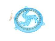 Auto Bike Motorcycle Circle Shaped Flame Style 30 Blue LED Fan Cover