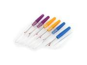 Plastic Inserter Sewing Hand Needle Threader Assorted Color 6 Pcs
