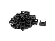 26 Pcs 23 x16 x10mm Plastic Mount Base Saddle Holder for 9mm Width Wire