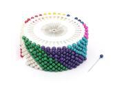 Multicolor Needlework Ball Head Pins 37mm Long 480pcs for Party Wedding
