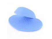 Kitchen Blue Magnetic Base Heat Insulated Soft Silicone Holder Clip Tool