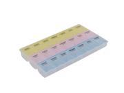 Plastic Weekly Pill Box Tablet Medicine Storage Holder Organizer