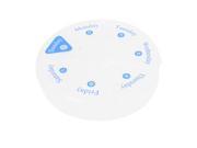Portable Clear 7 Cell Round Medicine Pill Storage Case Tablet Box Holder