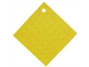 Household Square Shaped Anti slip Heat Insulated Pot Mat Pad Holder Yellow