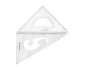 Student Stationery 30 60 45 Degree Triangle Rulers Protractor Drawing Set 2 Pcs