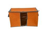 Unique Bargains Household Quilt Bedding Clothing Dustproof Storage Bag Organizer Orange