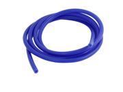 6.5Ft Long 4mm Inner Dia Auto Blue Silicone Air Line Hose Tube Pipe