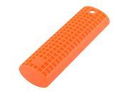 Household Cookware Silicone Non slip Pot Handle Heat Resistant Pad Cover Orange