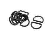 Backpack Strap Band Plastic Tightness Adjuster D Shaped Buckles Hooks 12 Pcs