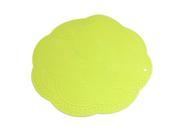 Unique Bargains Household Dining Room Cup Heat Insulation Coaster Felt Mat Pad Yellowgreen