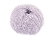 Family Dots Print Hand Knitting DIY Scarf Hat Sweater Craft Yarn Light Purple