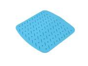Silicone Square Shaped Heat Resistant Pot Pad Table Mat Placemat Coasters Blue