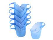 Heat Insulation Disposable Plastic Paper Cups Holder Mug Coasters Blue 10pcs