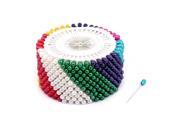 Multicolor Needlework Ball Head Pins 39mm Long 480pcs for Party Wedding