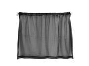 Unique Bargains 2 Pcs 70cm x 44cm Black Nylon Mesh Curtains Car Window Sunshade w Suction Cup