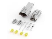 3 Kit 2 Way Sealed Waterproof Electrical Wire Connector Terminal Set