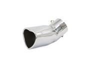 Unique Bargains Stainless Steel Bent Heart Design Tip Car Exhaust Muffler Tail Pipe Sliver Tone