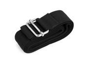 Unique Bargains Metal Buckle Luggage Suitcase Baggage Adjustable Belt Strap Black 2M x 38mm