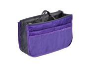 Women Lady Comestic Multifunction Storage Handbag Pouch Bag Organizer Purple