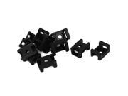 11 Pcs Wire Cable Tie Screw Fit Saddle Mountings 9mm Max Width