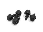 Unique Bargains Universal Black Windshield Window Water Spray Washer Nozzle Single Hole 5 Pcs