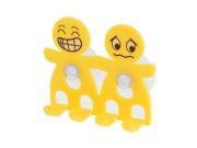 Suction Cup Toothbrush Toothpaste Holder Organizer Yellow