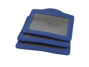 10x Blue Faux Leather Organizer Credit Business ID Badge Card Holder